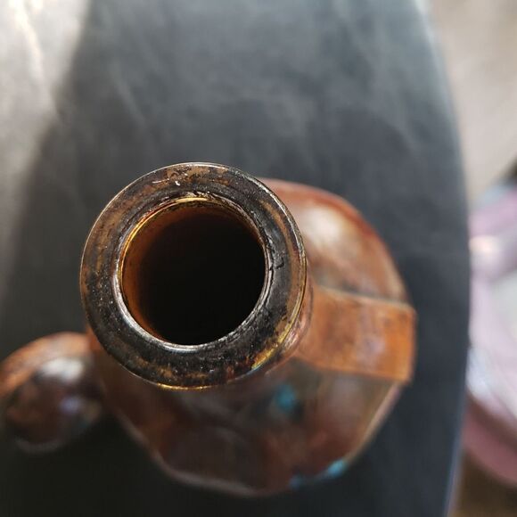 Vtg Leather Wrapped Bottle - Picture 10 of 11